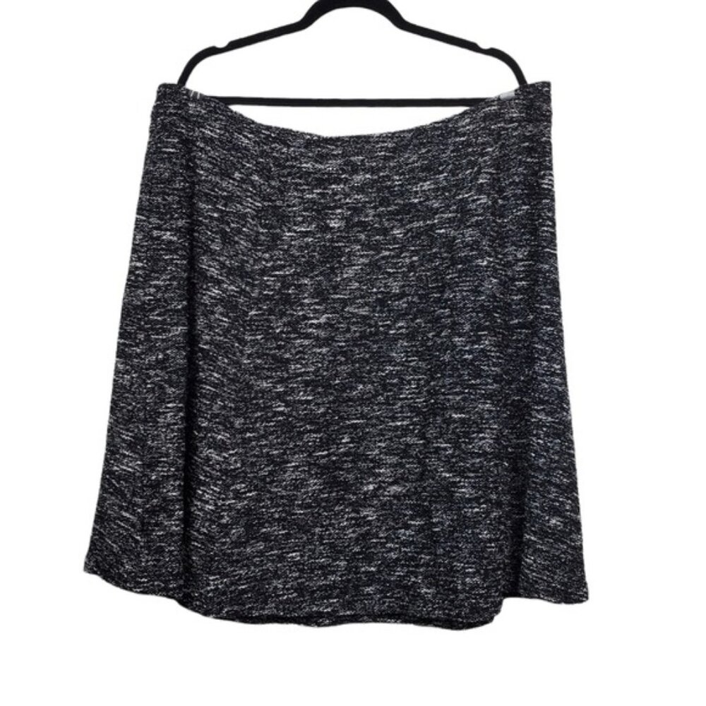 Talbots Womens Black Tweed A-Line Skirt Size 20WP NWT